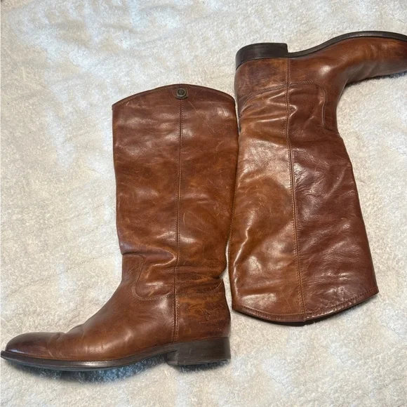 Frye Melissa Leather Riding Boots - Picture 2 of 5